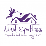 Maid Spotless Office and House Cleaning Logo