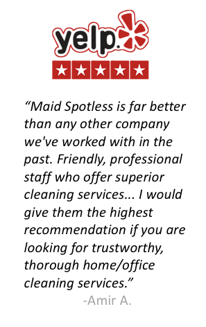 Yelp review of Maid Spotless